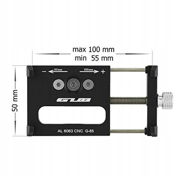 АЛЮМИНИЕВОЕ КРЕПЛЕНИЕ ДЛЯ ТЕЛЕФОНА GUB 85, ​​руль G-85 - черный