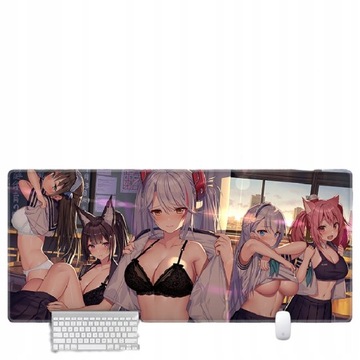 Anime cartoon duża podkładka pod mysz do gier
