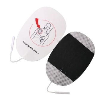 1 пара обучающих электродов AED для взрослых, самоклеящаяся подушечка для проведения проводящих пластырей