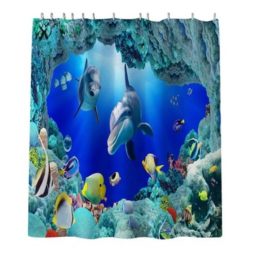 Подкладка для занавески для душа PEVA Подводная форма