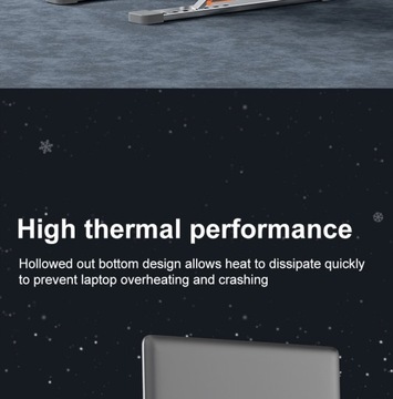 Регулируемая алюминиевая подставка для ноутбука Macbook