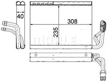 Mahle AE 91 000P Испаритель, кондиционер
