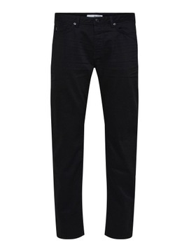 Selected Homme Chinosy 16090492 Czarny Slim Tapered Fit