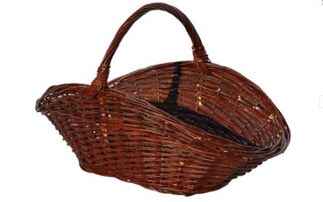 Wiklinowy kosz na drewno do kominka 57cm SUPER!!