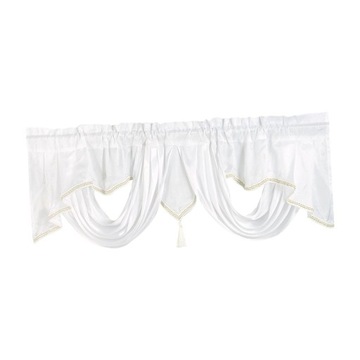 Дышащий декор с рюшами в виде гребешка и занавеской с белой бахромой