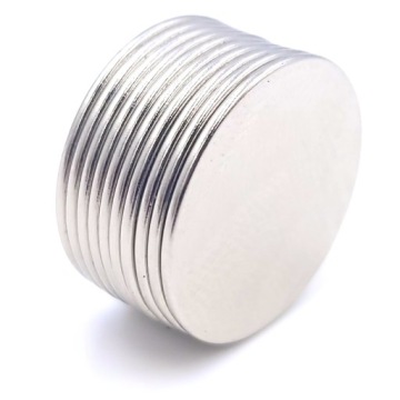 ЦИЛИНДР НЕОДИМОВЫЙ МАГНИТ 20х1 мм СИЛЬНЫЙ, круглый, диск, ОХОТНИК - 10 ШТ.