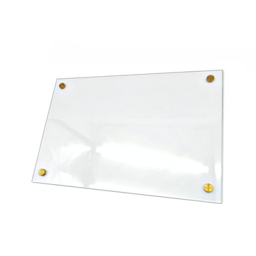 Panel szklany hartowany 50x70 + ZŁOTE mocowania