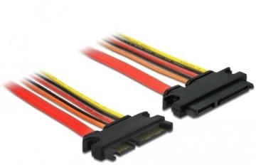 Przedłużacz SATA 22 PIN M/F 30 cm 3.3V+5V+12V