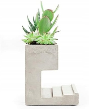 БЕТОННЫЙ ОРГАНАЙЗЕР С ЯЩИКОМ ДЛЯ СУККУЛЕНТОВ НАСТОЛЬНЫЙ ОРГАНАЙЗЕР ДЛЯ РУЧОК