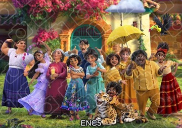 Opłatek na Tort NASZE ENCANTO Dekoracja do Tortu Urodziny Wydruk Waflowy