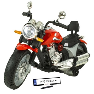 Motor na akumulator dla dzieci CHOPPER 2 silniki LEDY Tablica