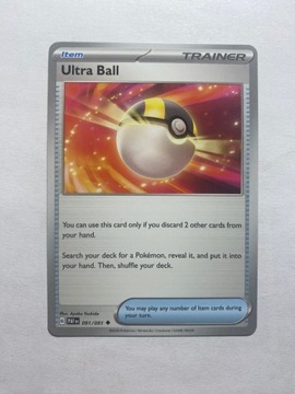 Pokemon Paldean Fates 091/091 Ultra Ball