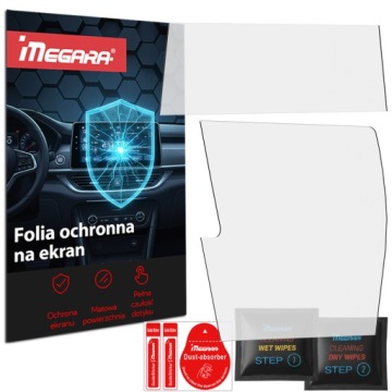 Fólie pro Renault Megane E-Tech 2022 2025 na rádio 12" hodiny Matná