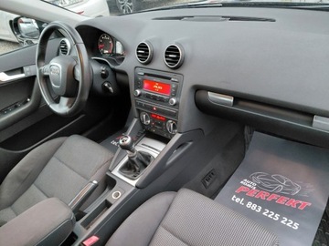 Audi A3 8P Hatchback 3d 1.4 TFSI 125KM 2010 Audi A3 Sportback Lift LED Klimatronik Elektryka Serwis 1.4 Benzyna 125KM, zdjęcie 12
