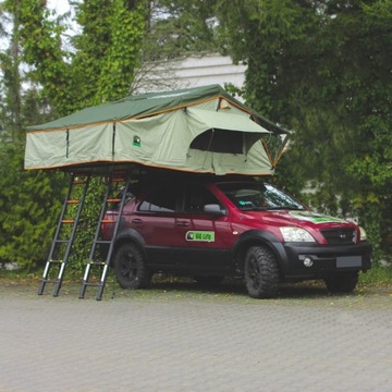 Палатка на крышу Wild Camp Hudson 220 серая - автомобильная палатка