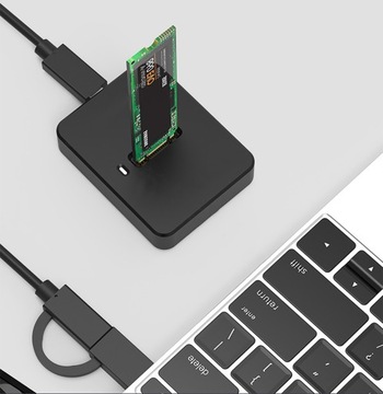 Stacja dokująca dysków M.2 NVME adapter SSD M2 dysk SATA USB 3.1 Plug&Play