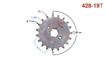 ПЕРЕДНЯЯ ЗВЕЗДОЧКА 15 ЗУБЦЕВ BARTON JUNAK ROMET МОТОЦИКЛ