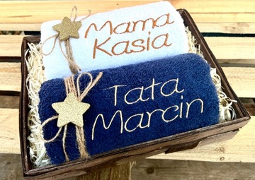 Prezent na Święta Ręczniki z Haftem Imię Imiona