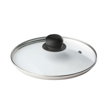 SZKLANA POKRYWKA z dziurką do garnka patelni 24cm