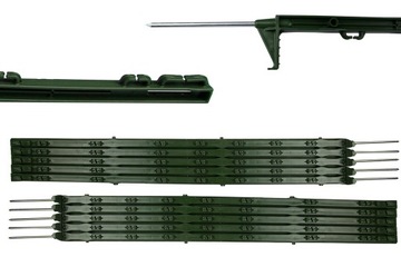 PALIKI SLUPEK 105cm pastuch dla psa słupki zielone do linki plecionki 10szt