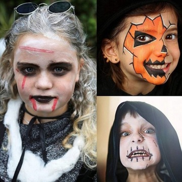 КРАСКИ КРАСКИ ДЛЯ ПОКРАСКИ ЛИЦА И ТЕЛА 15 ЦВЕТОВ. МОЮЩИЕСЯ ДЕТИ + ШАБЛОНЫ