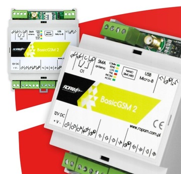 BasicGSM-D4M 2 Модуль ROPAM GSM SMS-уведомление E-MAIL GPRS, DIN, 8 входов