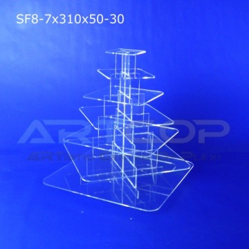 Квадратная каскадная подставка PLEXI для дисплея 34 см