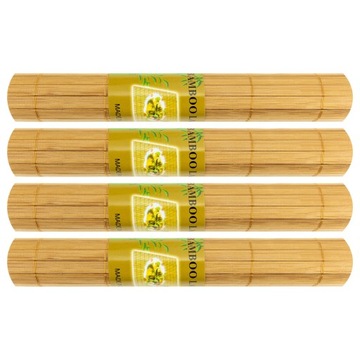 Коврик Складной коврик для стола Бамбуковые коврики для стола 4 шт.