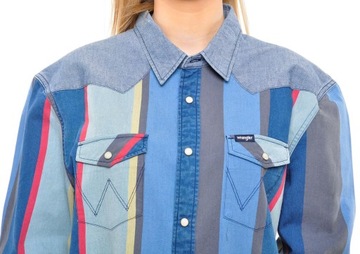 WRANGLER koszula stripes WESTERN SHIRT _ M