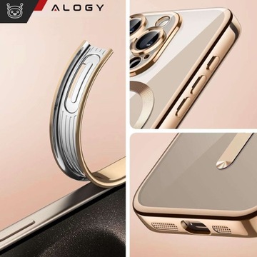 ЧЕХОЛ MAG SAFE ДЛЯ IPHONE 15 PRO GLAMOUR LUXURY ТОНКИЙ КОЛЬЦО