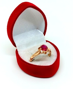 Złoty pierścionek z Rubinem PR.585 W:3,27gr R.16 InterSKLEP