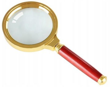 КЛАССИЧЕСКАЯ РУЧНАЯ УВЕЛИЧКА 60 мм ЗОЛОТОЕ СТЕКЛО ELEGANT