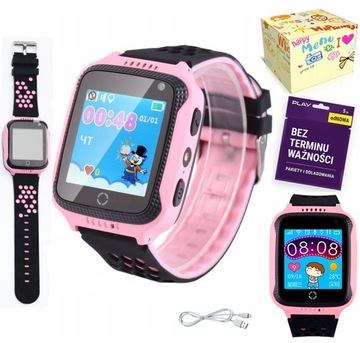 SMARTWATCH ZEGAREK DLA DZIECI LED LOKALIZATOR LBS GPS ROZMOWY SIM GRATIS
