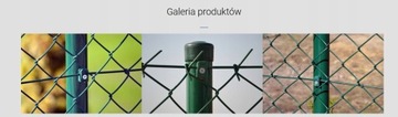 Przelotka na wkręt do siatki ogrodzenie słup 100sz