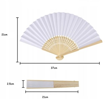 Белый деревянный бумажный веер складной DIY летняя свадьба невесты
