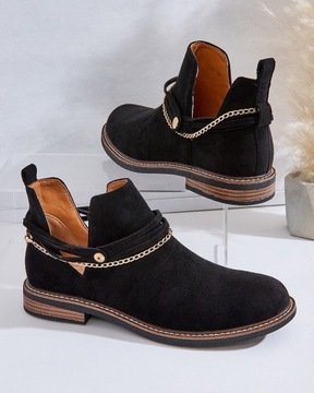 ЧЕРНЫЕ ЖЕНСКИЕ БОТИНКИ RIZOR 38 БОТИНКИ