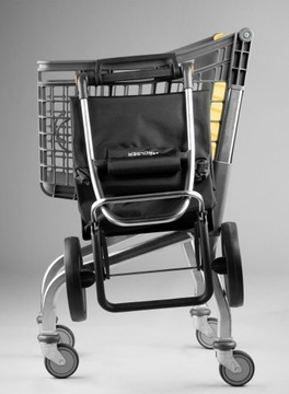 Складная покупательская тележка Rolser I-Max на 2 колесах XL - синий кляйн