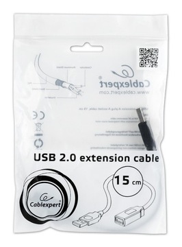 GEMBIRD CCP-USB2-AMAF-0,15M Кабель USB A-USB A 0,15