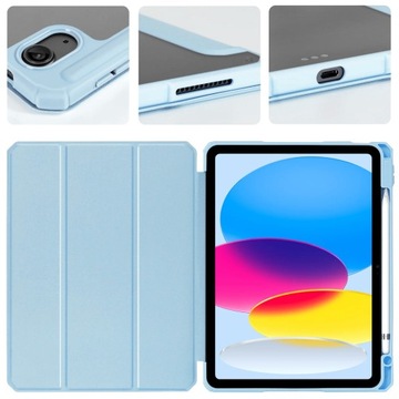 ПРОЗРАЧНЫЙ ЧЕХОЛ ДЛЯ APPLE IPAD GEN 10 A2757 10.9 СИНИЙ
