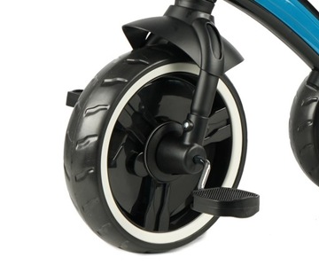 Трехколесный велосипед Elite Plus Qplay с ручкой, синий