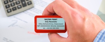 WAGRAF B4s ШТАМП ДЛЯ 8 СТРОК НАЗВАНИЕ КОМПАНИИ ОФИСНЫЙ ДИЗАЙН + ЛАСТИК