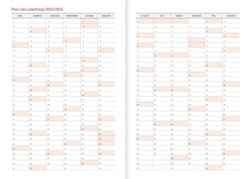 Kalendarz nauczyciela pedagoga wychowawcy 2025/2026 A5 tygodniowy pcv ROWER