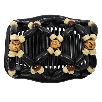 5шт. Деревянные бусины, двойная расческа для