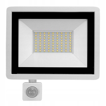 Naświetlacz halogen lampa LED z czujnik ruchu zmierzchu 50W
