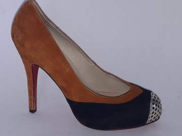 LOUBOUTIN CHRISTIAN R.39/25CM BDB skóra