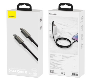 КАБЕЛЬ БЫСТРОЙ ЗАРЯДКИ BASEUS USB-C ДЛЯ IPHONE LIGHTNING PD КАБЕЛЬ 20ВТ 2М