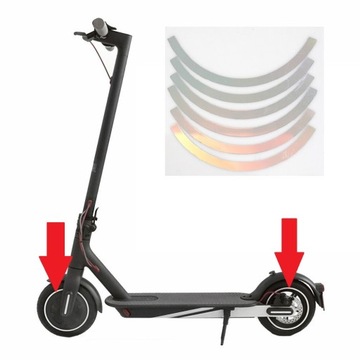 Naklejki odblaskowe na koło do Xiaomi M365/PRO 1-2