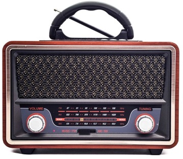 Radio w stylu retro głośnik bluetooth , USB , AUX , SD , FM , AM , SW