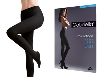 Rajstopy Gabriella Microfibre 100 den NERO 3