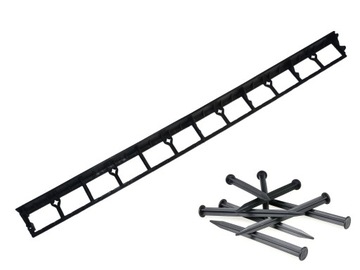 OBRZEŻE OGRODOWE BORDER LUX 45mm + 3 KOTWY 25cm